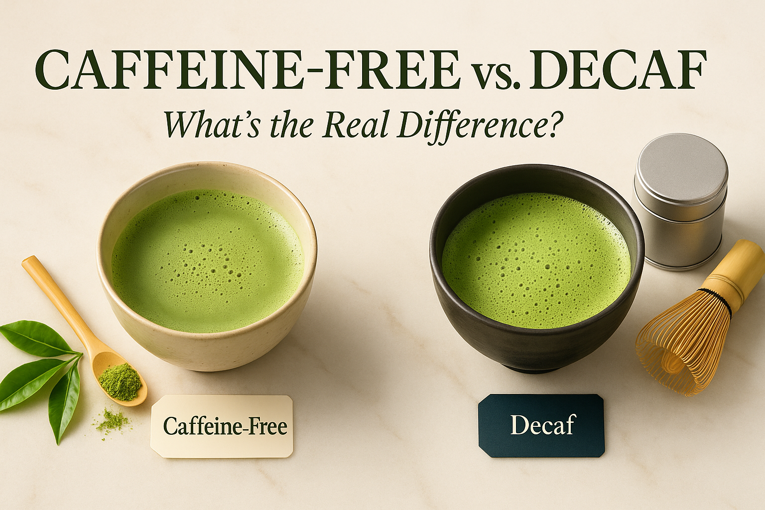 Caffeine-Free Matcha vs. Decaf Matcha What's the Real Difference?