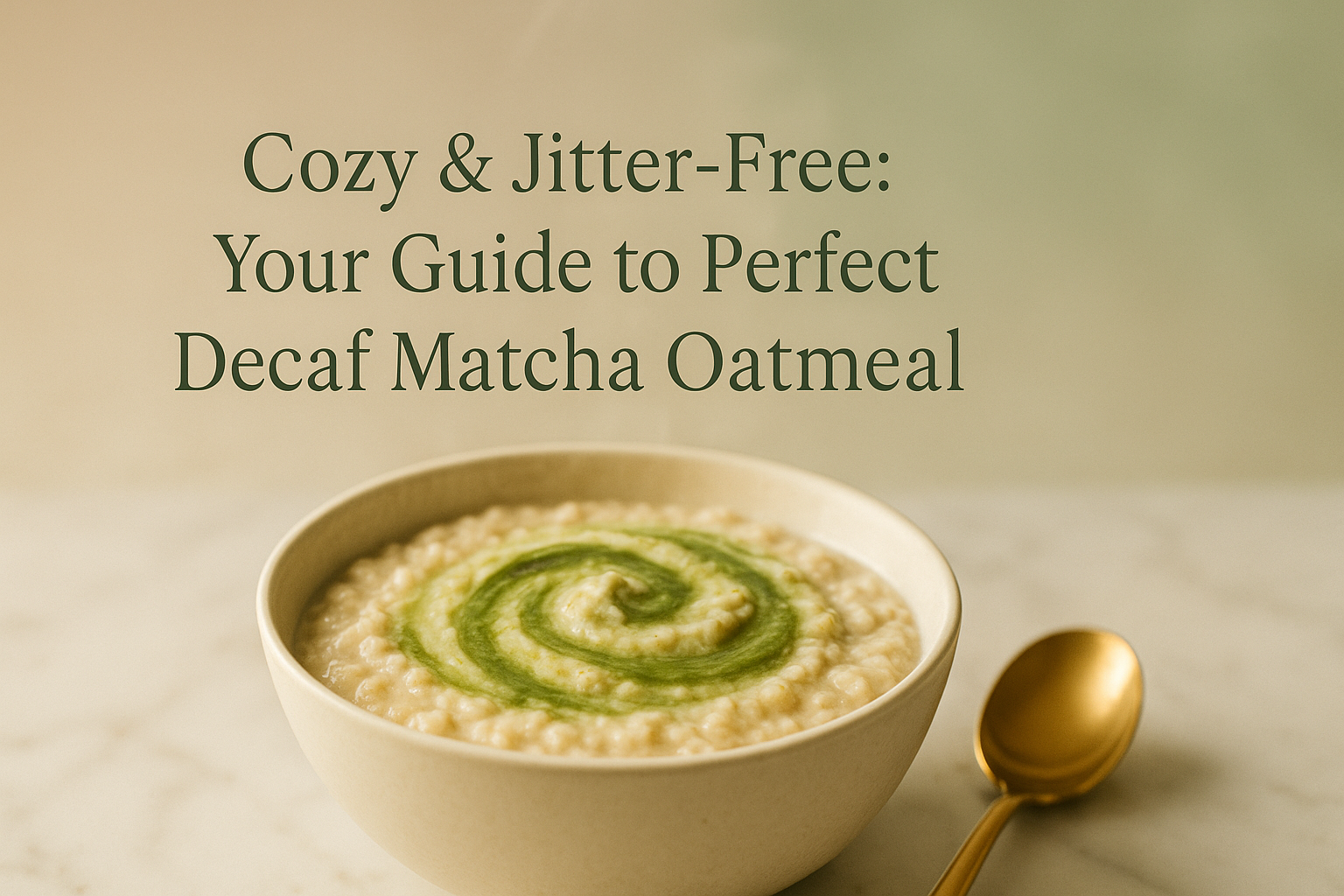 Cozy & Jitter-Free: Your Guide to Perfect Decaf Matcha Oatmeal