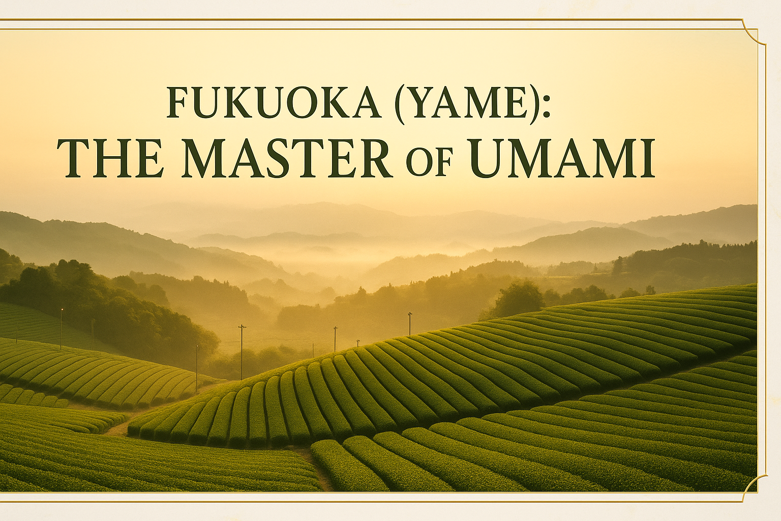 Meet the Four Titans of Japanese Matcha Fukuoka (Yame): The Master of Umami