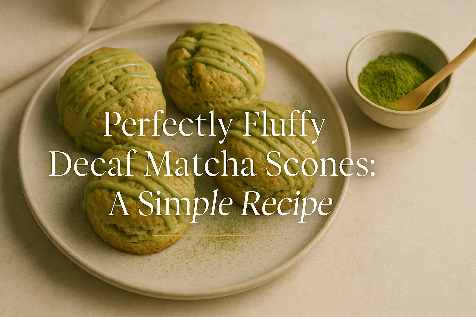 Perfectly Fluffy Decaf Matcha Scones: A Simple Recipe