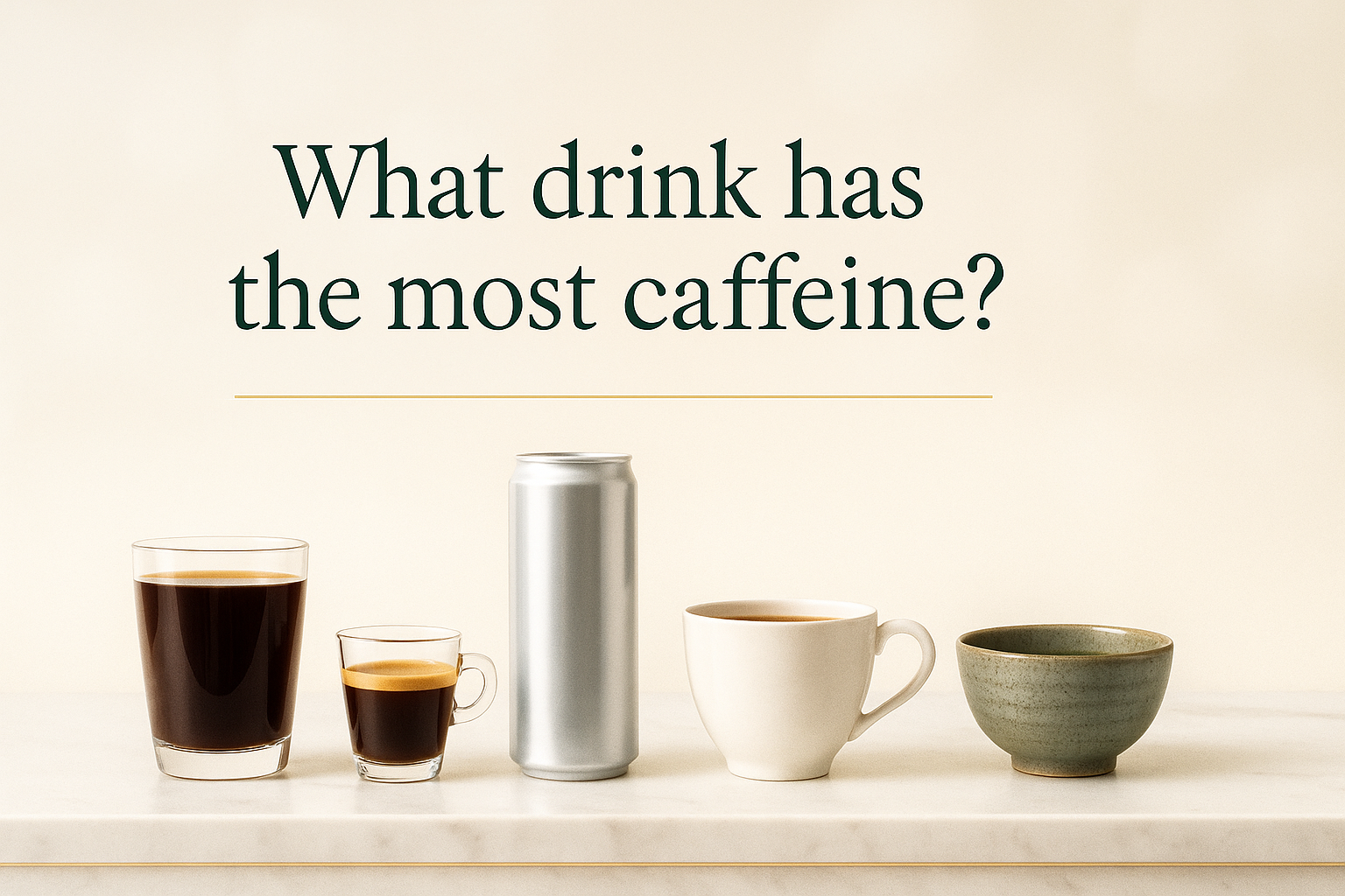 What drink has the most caffeine?