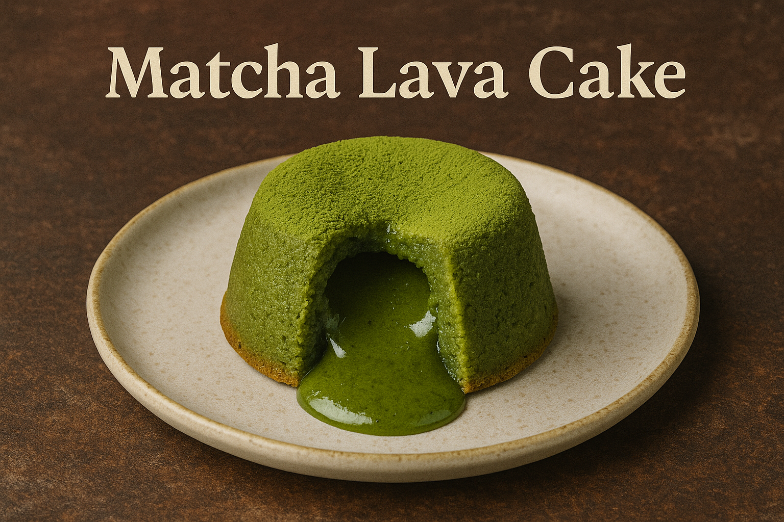 Easy Decaf Matcha Lava Cake for a Perfectly Gooey Center