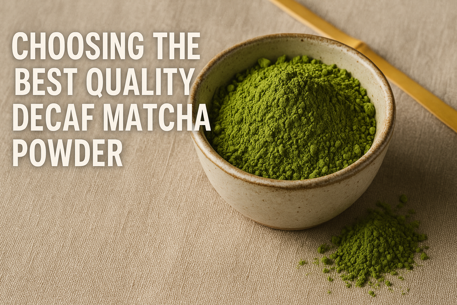 Choosing the Best Quality Decaf Matcha Powder