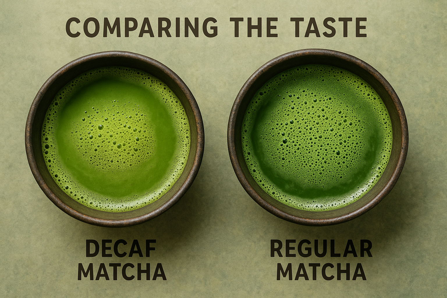 Comparing the Taste: Decaf Matcha vs. Regular Matcha