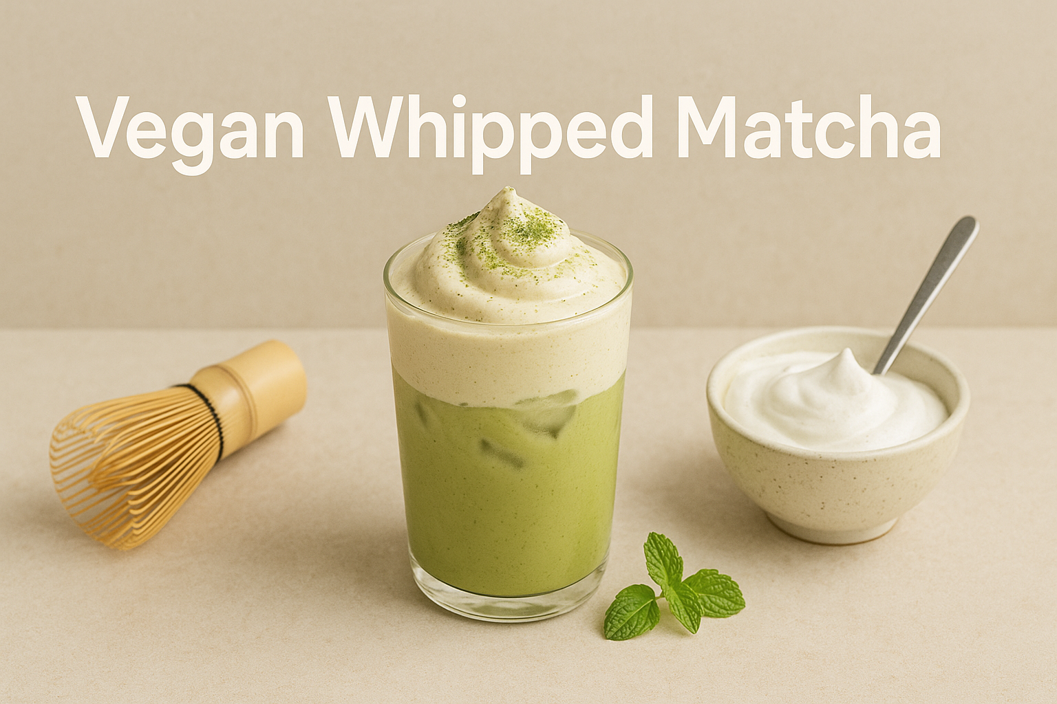 Creamy Vegan Whipped Decaf Matcha Latte: A Guilt-Free Treat