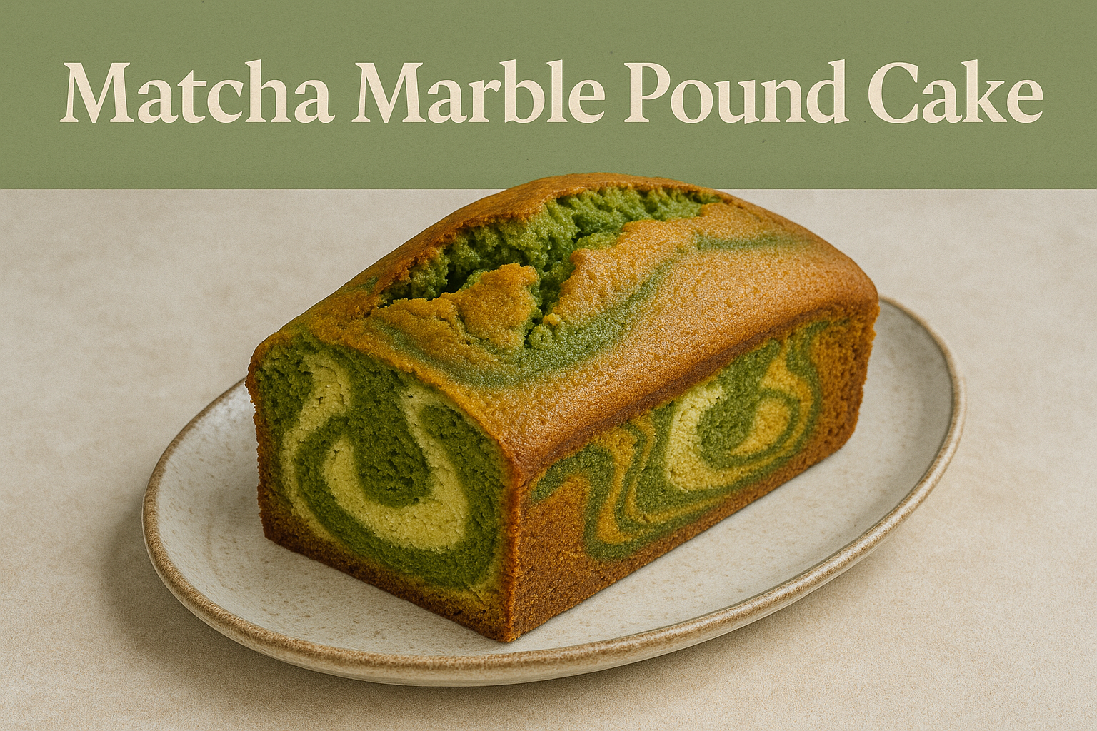 How to Bake the Perfect Decaf Matcha Marble Pound Cake