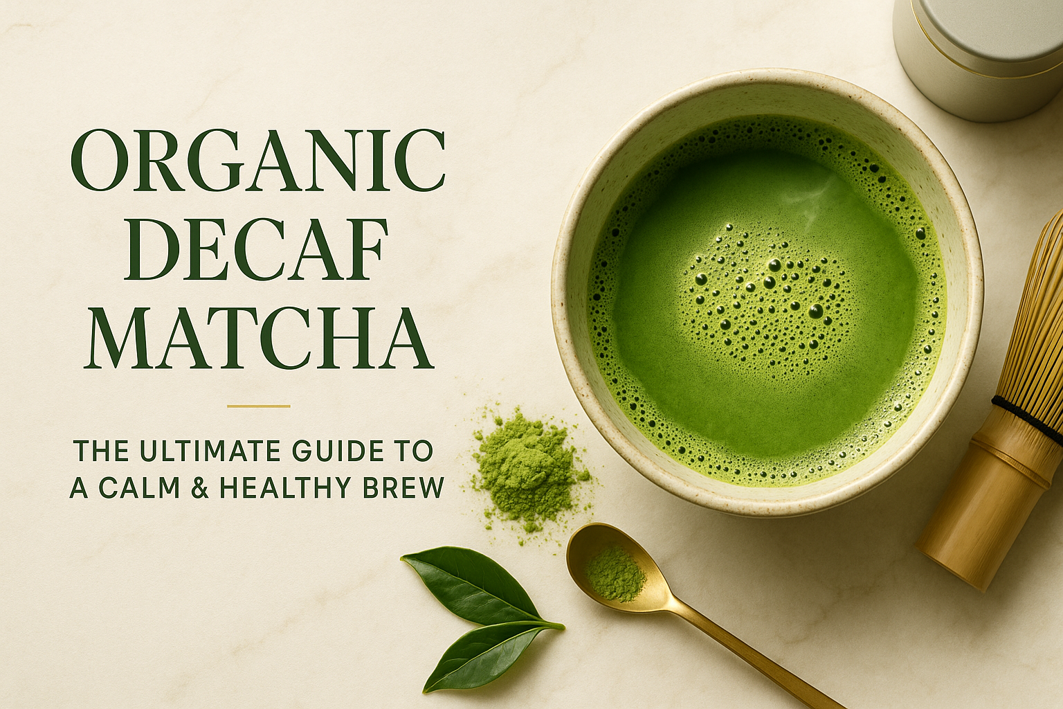 Organic Decaf Matcha The Ultimate Guide to a Calm & Healthy Brew