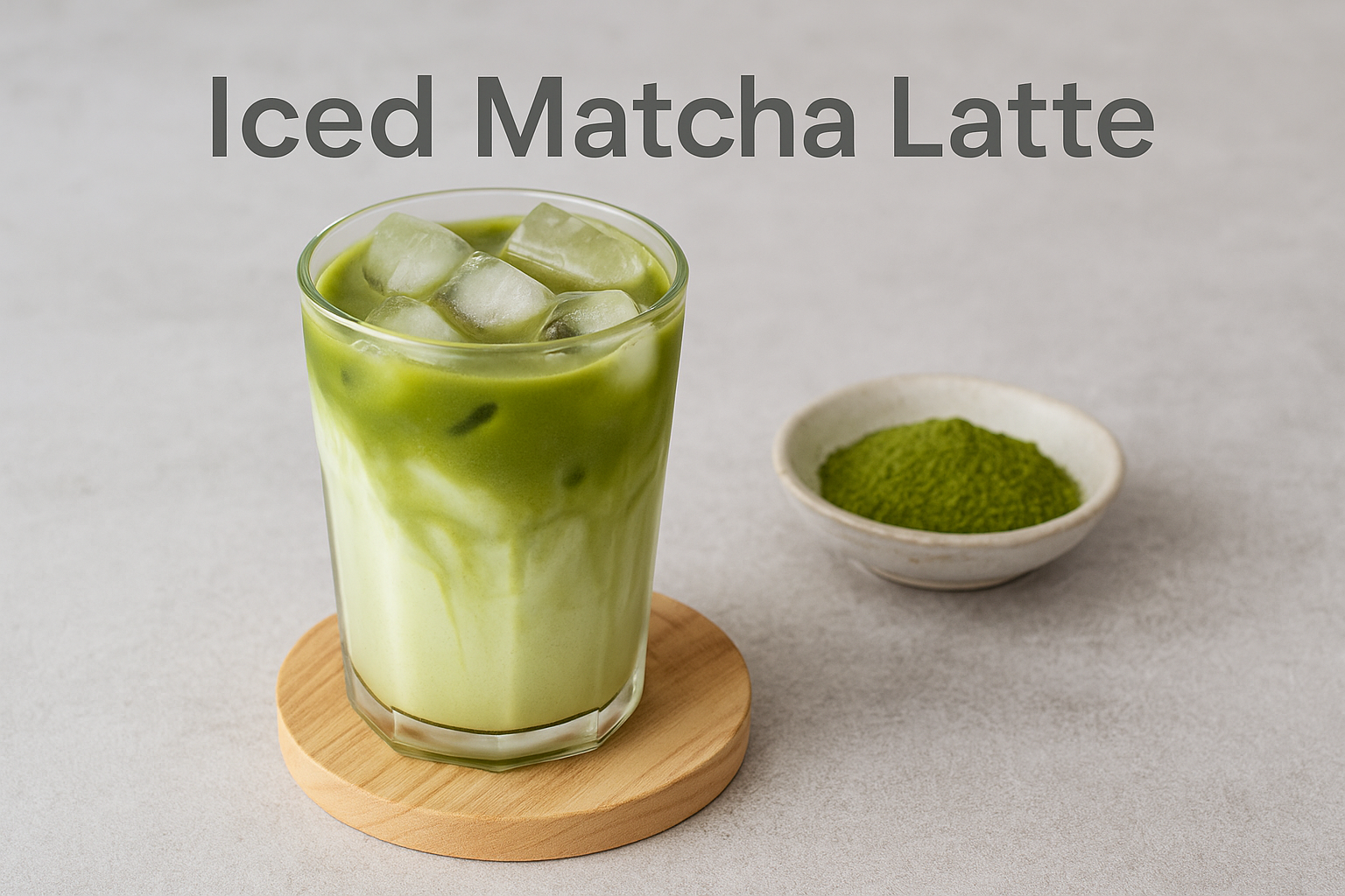 Easy & Creamy Iced Decaf Matcha Latte Recipe at Home