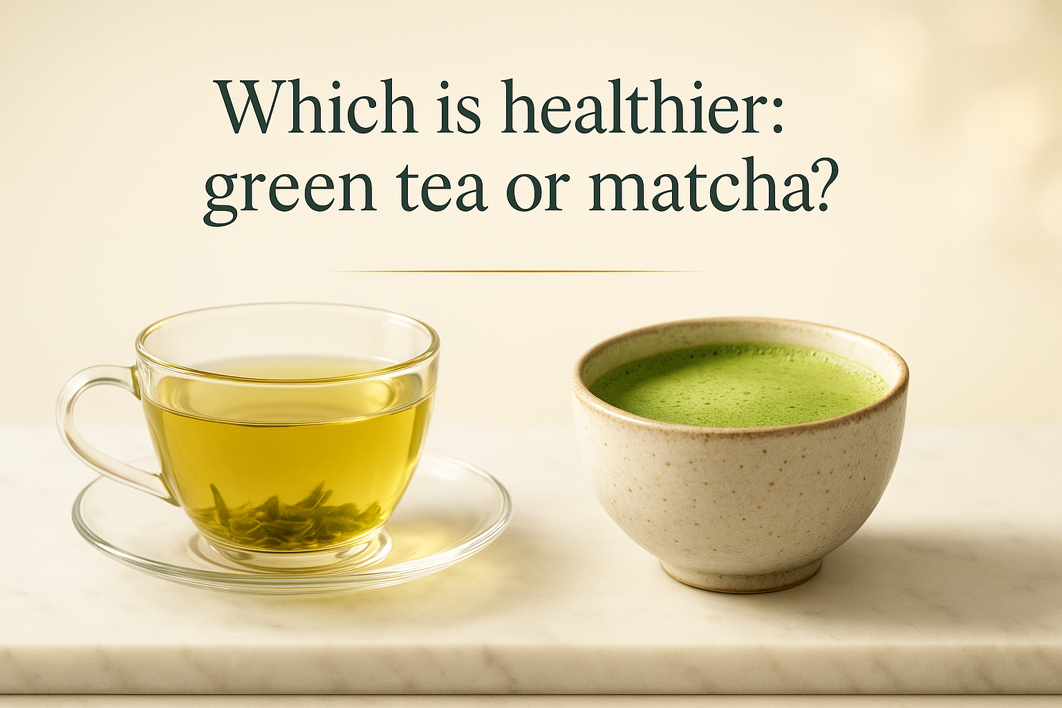 Which is healthier: green tea or matcha?