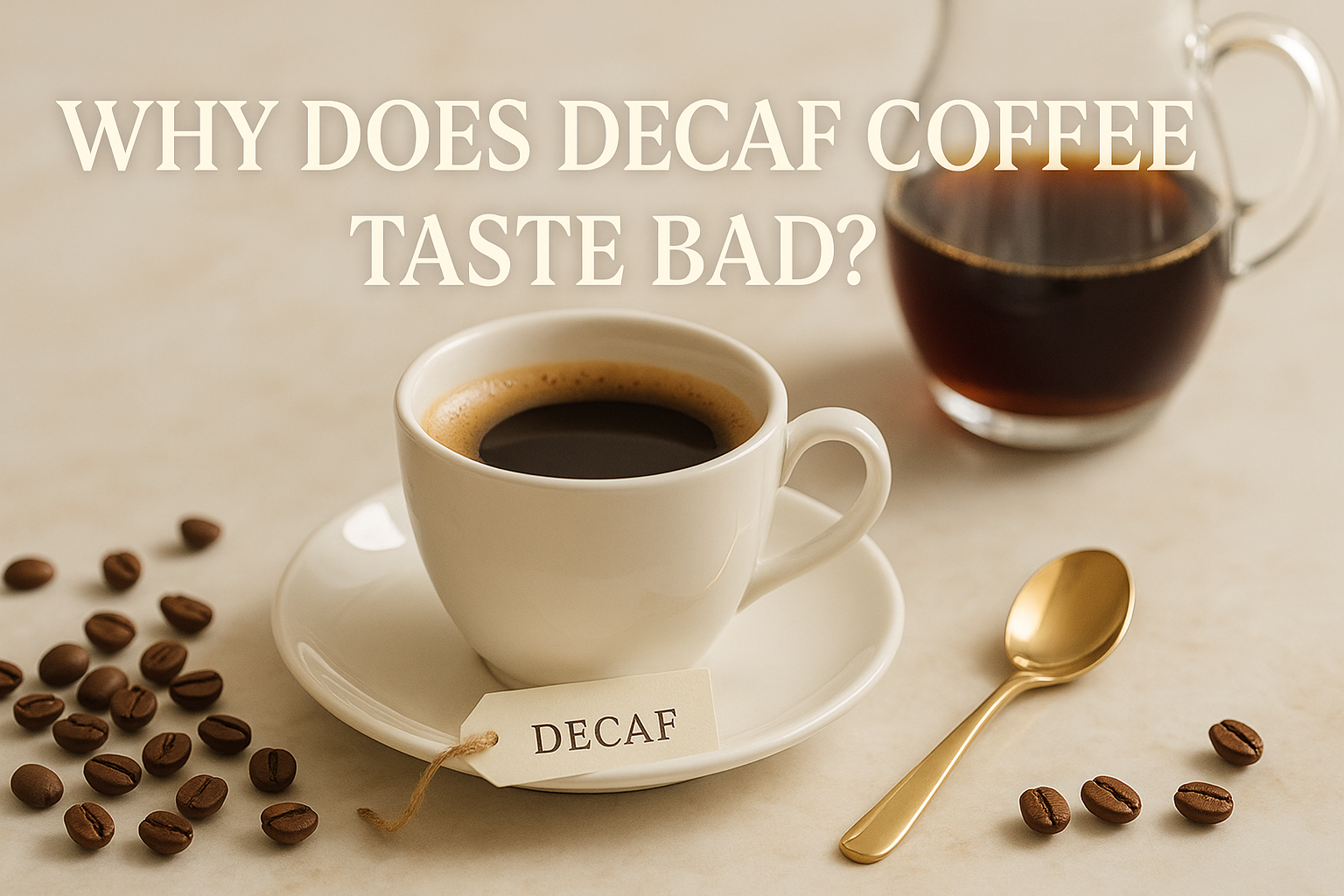 Why does decaf coffee taste bad?
