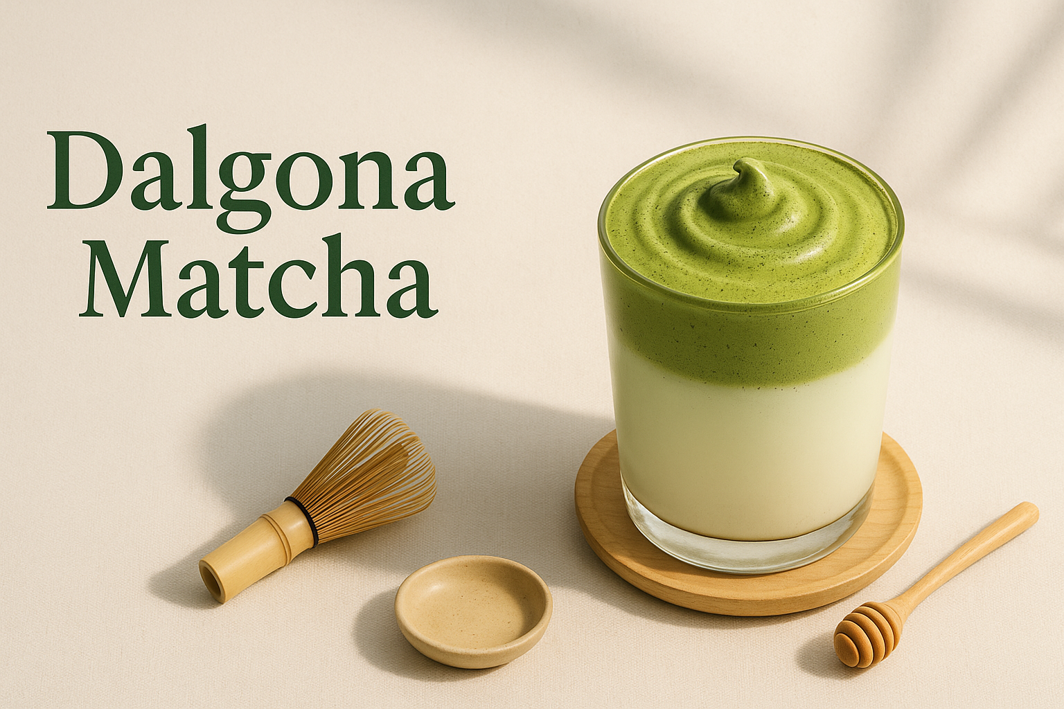 How to Make Frothy Dalgona Decaf Matcha at Home